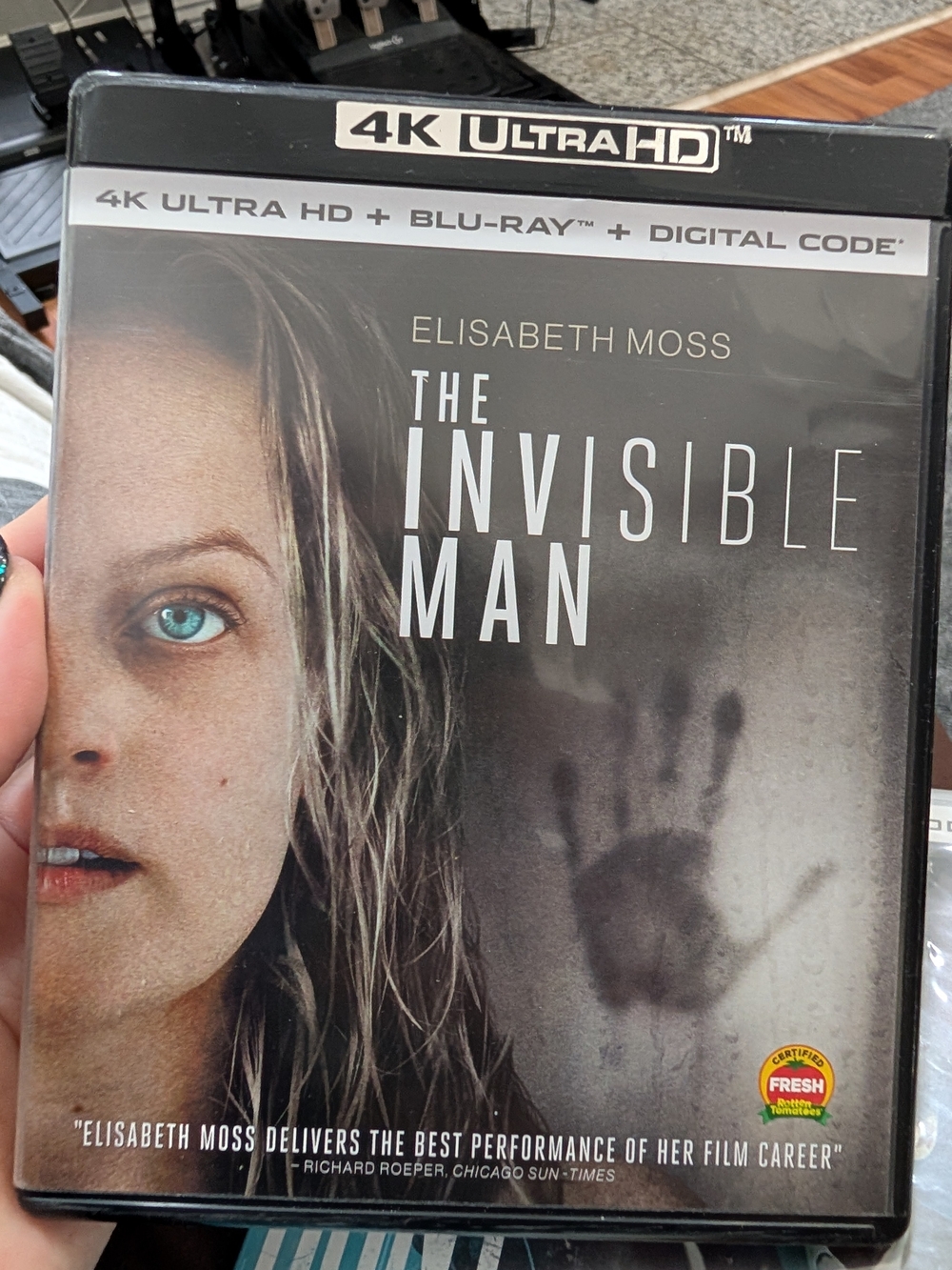 4K Ultra HD The Invisible Man (Elisabeth Moss) - Black Case